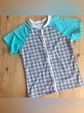 Garnet Hill child’s 10 Rash guard swim cover up